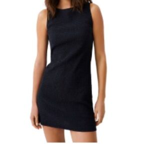 Nwt French Connection size medium, black dress, lightweight,Rachael textured